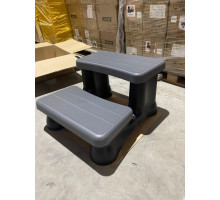 Ступени для бассейна СПА размер 60x55x38h см цвет 1007 gray пластик