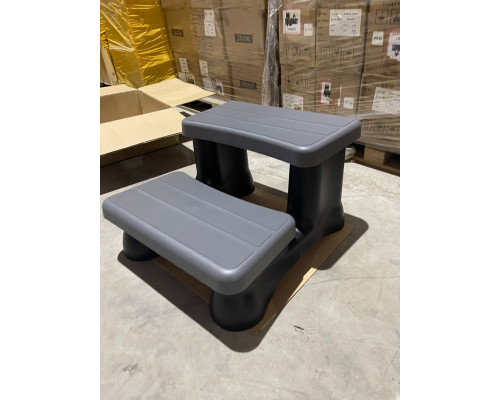 Ступени для бассейна СПА размер 60x55x38h см цвет 1007 gray пластик